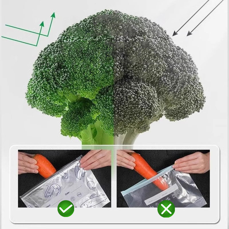 🥳2026 HOT SALE🥳💞50K+ SOLD!♻️🧊 50% OFF! Reusable Aluminum Foil Bags – Airtight, light‑blocking & tear‑resistant. Keeps food fresh longer. Ditch single‑use plastic for good! 🥩✨