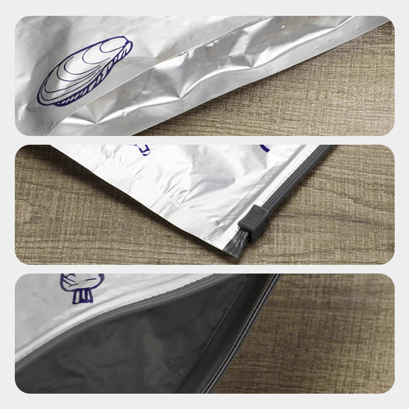 🥳2026 HOT SALE🥳💞50K+ SOLD!♻️🧊 50% OFF! Reusable Aluminum Foil Bags – Airtight, light‑blocking & tear‑resistant. Keeps food fresh longer. Ditch single‑use plastic for good! 🥩✨