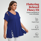 🥳2026 HOT SALE🥳💞50K+ SOLD!💥💕🌿 50% OFF! Women’s Solid Color Tunic – Classic V-neck, unique lattice cutouts. Skin-friendly fabric, great coverage. Black, red, blue & more. Sizes S-2XL. 👚✅