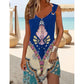 🥳2026 HOT SALE🥳💞50K+ SOLD!🏖️💨 50% OFF! Plus Size Boho Dress – Relaxed silhouette, natural waist. Skin‑friendly fabric, effortless style. Blue, pink & mint options. Your vacation essential. 🌊✅