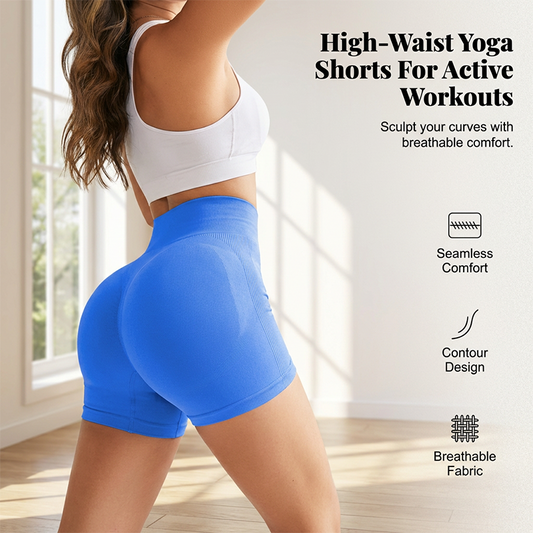 🥳2026 HOT SALE🥳💞50K+ SOLD!🍑💪 50% OFF! Seamless Peach Hip Fitness Shorts – High-waist tummy control, scrunch butt lifting. Breathable & squat-proof. Perfect for yoga or daily wear. 🧘‍♀️✨