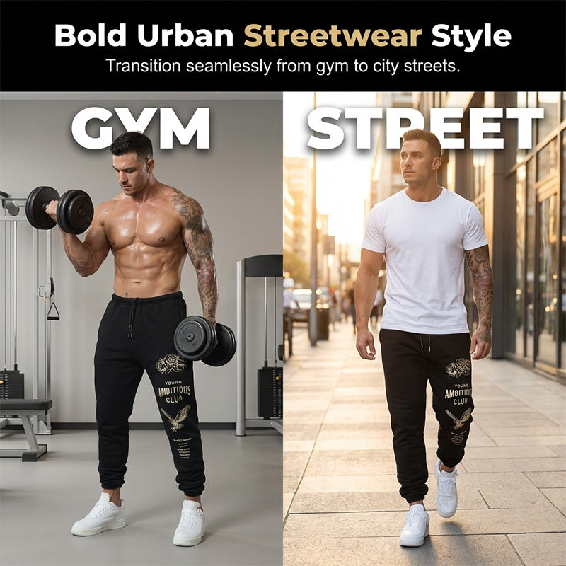 🥳2026 HOT SALE🥳💞50K+ SOLD!💥👖🌿 50% OFF! Men’s Graphic Joggers – Elastic drawstring waist, moisture-wicking. Bold prints, all-day comfort. Great for walks or training. 🛡️✅