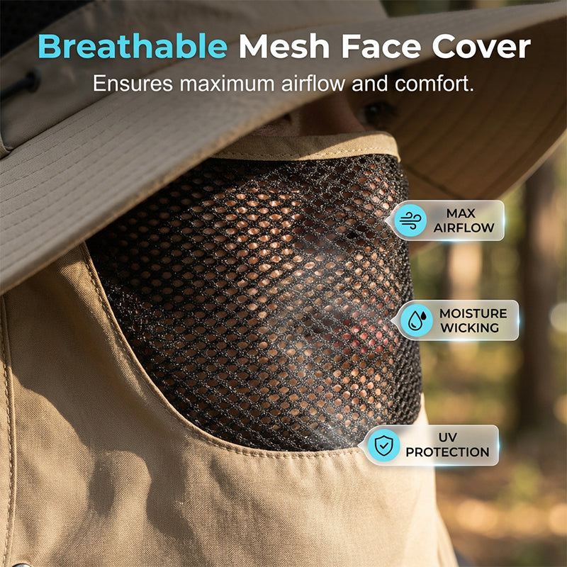 🥳2026 HOT SALE🥳💞50K+ SOLD!🌬️👒 50% OFF! Outdoor Cooling Fan Hat – 360° neck flap, detachable face shield. Keeps you cool & sun‑safe. Ideal for hiking, fishing & all summer adventures. 🎣⛰️