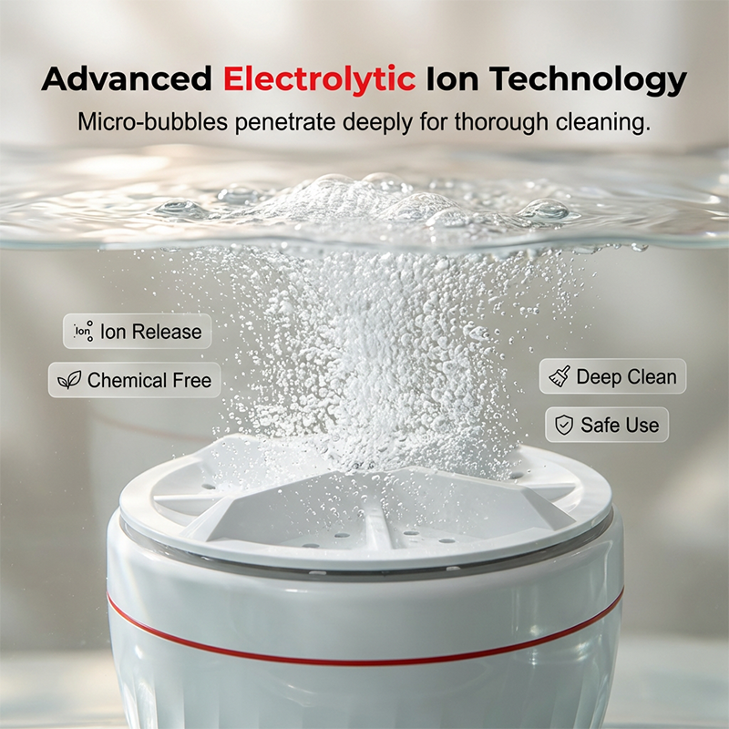 🥳2026 HOT SALE🥳💞50K+ SOLD!🍎🔋 50% OFF! Portable Vegetable Cleaner – Deep purification, visible dirt removal. Compact & travel‑friendly. Just place in water & press. Safe produce for family. 🛡️💚