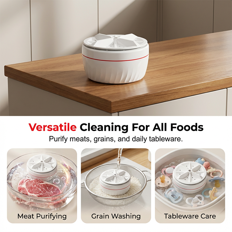 🥳2026 HOT SALE🥳💞50K+ SOLD!🍎🔋 50% OFF! Portable Vegetable Cleaner – Deep purification, visible dirt removal. Compact & travel‑friendly. Just place in water & press. Safe produce for family. 🛡️💚