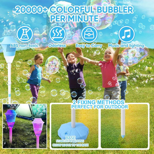 🥳2026 HOT SALE🥳💞50K+ SOLD!🫧🎶 50% OFF! Handheld Bubble Maker – Rich bubbles, cool lights & cheerful tunes. Stable base for indoor/outdoor. Hours of fun for little ones. 🏡✅