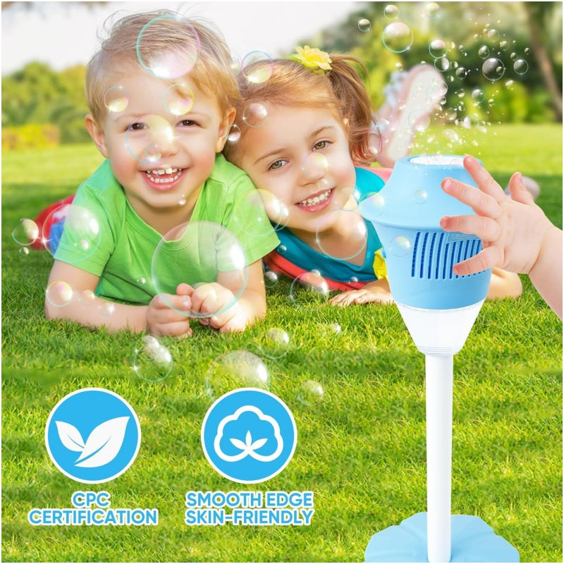 🥳2026 HOT SALE🥳💞50K+ SOLD!🫧🎶 50% OFF! Handheld Bubble Maker – Rich bubbles, cool lights & cheerful tunes. Stable base for indoor/outdoor. Hours of fun for little ones. 🏡✅