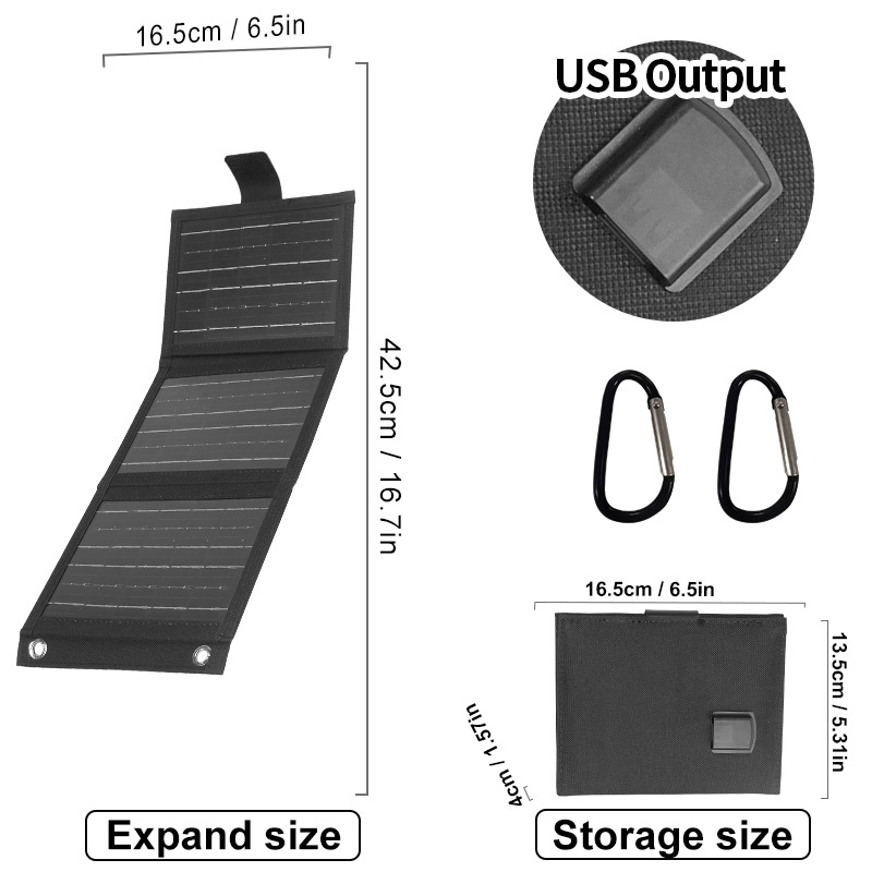 🥳2026 HOT SALE🥳💞50K+ SOLD!⚡🌿 50% OFF! Portable Solar Charger – 10W, foldable & water‑resistant. Carabiners included. Keep your devices powered during walks or trips. No outlet needed. 🧗‍♂️✅