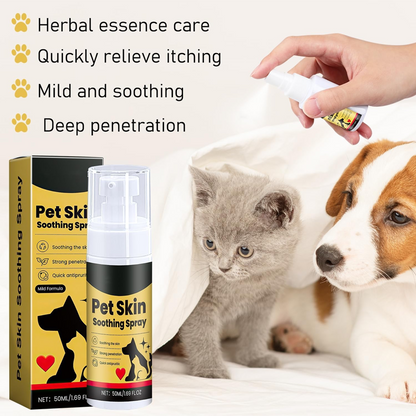 🥳2026 HOT SALE🥳💞50K+ SOLD! 🐶💨 50% OFF! Soothing Spray for Pets – Fast‑acting itch relief for hot spots, allergies & insect bites. Natural tea tree & lavender – safe for dogs & cats of all ages! 🛡️🐱