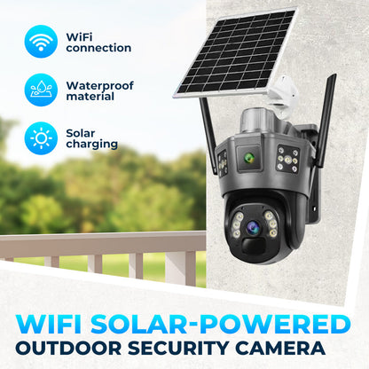 🥳2026 HOT SALE🥳💞50K+ SOLD!💥🌞📹 50% OFF! Solar WiFi Security Camera – 360° dual 4MP lenses, night vision & two‑way audio. No wires, no battery changes. Keep your home safe day & night. 🛡️✨