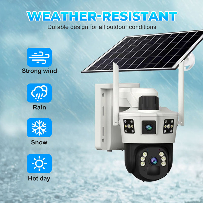 🥳2026 HOT SALE🥳💞50K+ SOLD!💥🌞📹 50% OFF! Solar WiFi Security Camera – 360° dual 4MP lenses, night vision & two‑way audio. No wires, no battery changes. Keep your home safe day & night. 🛡️✨