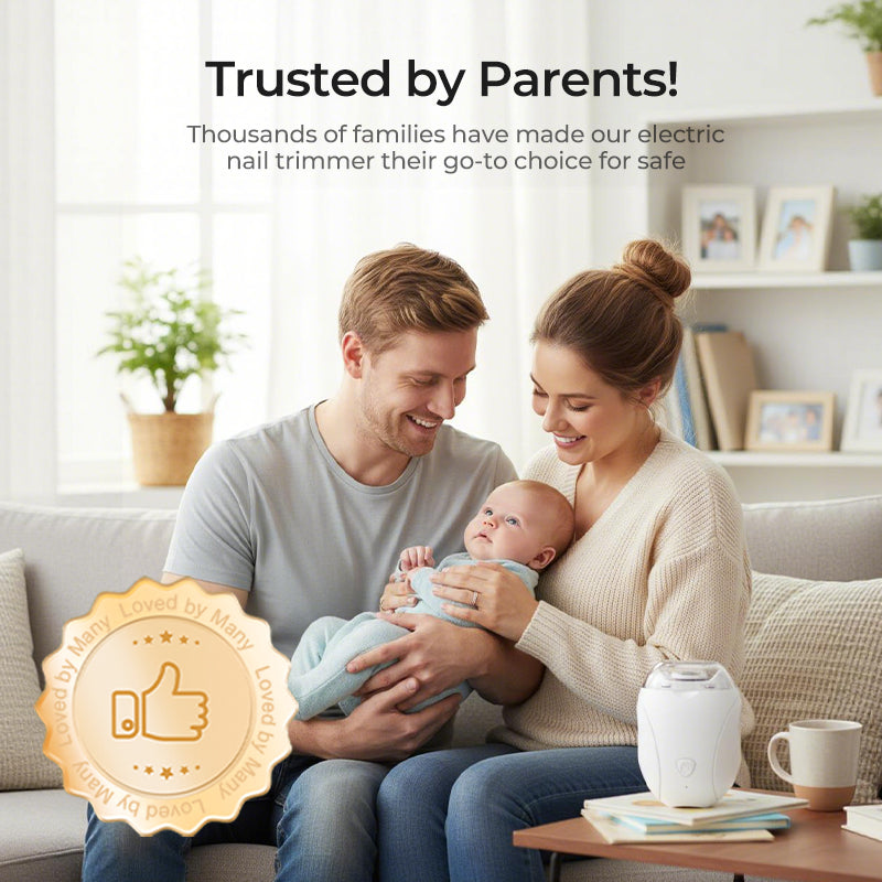 🥳2026 HOT SALE🥳💞50K+ SOLD!🌙🛡️ 50% OFF! 360° Baby Nail Trimmer – Quiet (<25dB), LED light, 3 speeds. Safe for tiny fingers & adults too! 👶💤
