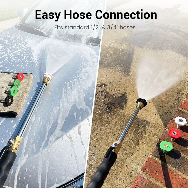 🥳2026 HOT SALE🥳💞50K+ SOLD!💦⚡ 50% OFF! High‑Pressure Water Gun – 3 nozzles, durable aluminium alloy. Blast dirt off patios, cars & driveways. Ergonomic & leak‑free. ⛲✨