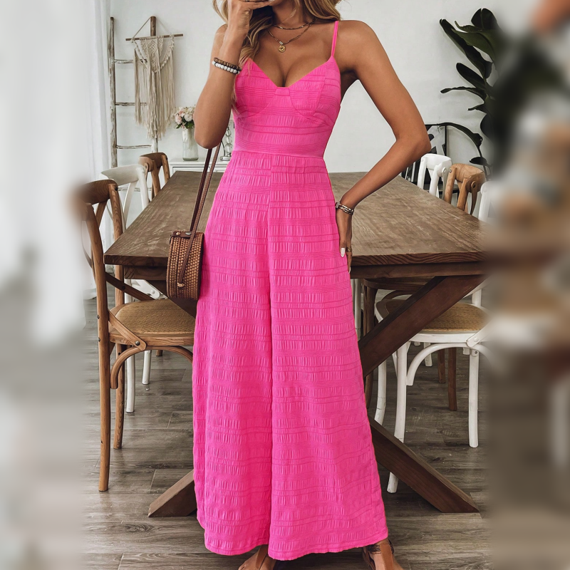 🥳2026 HOT SALE🥳💞50K+ SOLD!💨🌿 50% OFF! Women’s Loose Jumpsuit – Soft & stretchy, flowing wide-leg. Dresses up or down with ease. A summer essential. 👗✅