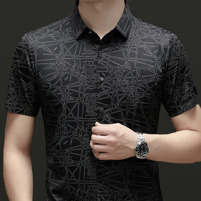 🥳2026 HOT SALE🥳💞50K+ SOLD!💥👔🌿 50% OFF! Men‘s Abstract Print Shirt – Lightweight, skin‑friendly & easy‑care. Lapel collar adds a smart touch. No ironing needed. Your summer go‑to. 🧺✅