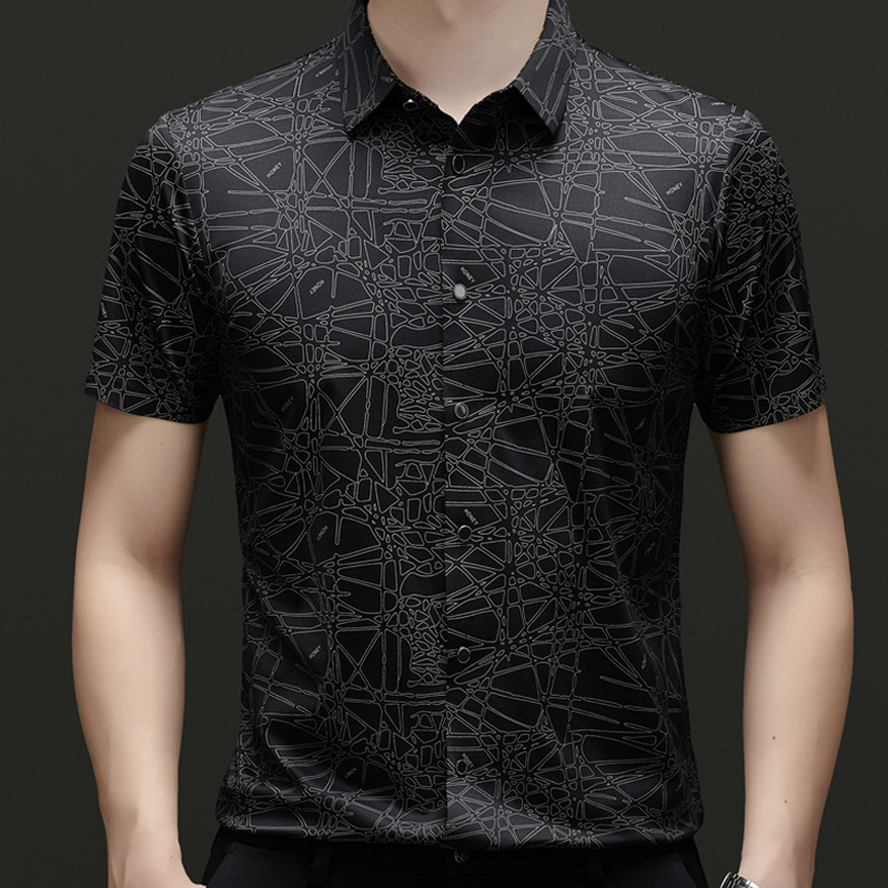 🥳2026 HOT SALE🥳💞50K+ SOLD!💥👔🌿 50% OFF! Men‘s Abstract Print Shirt – Lightweight, skin‑friendly & easy‑care. Lapel collar adds a smart touch. No ironing needed. Your summer go‑to. 🧺✅