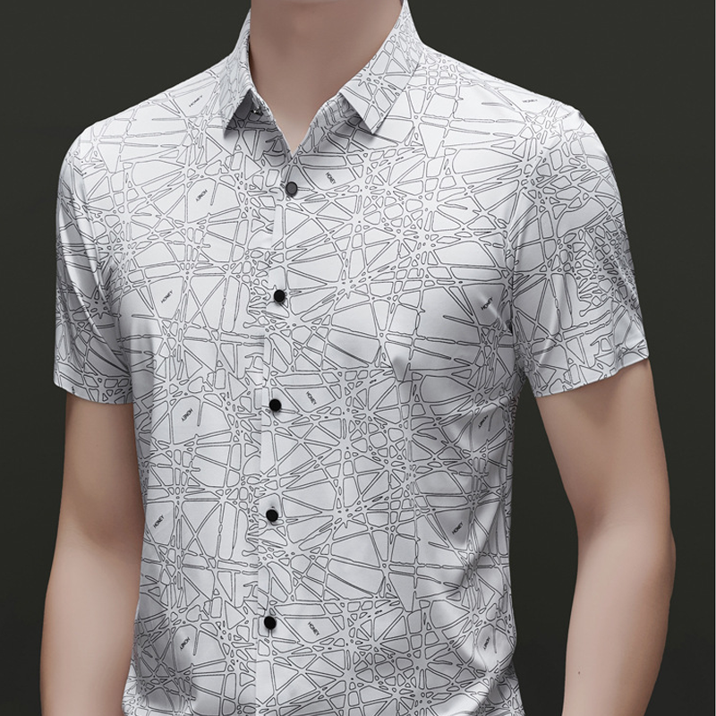 🥳2026 HOT SALE🥳💞50K+ SOLD!💥👔🌿 50% OFF! Men‘s Abstract Print Shirt – Lightweight, skin‑friendly & easy‑care. Lapel collar adds a smart touch. No ironing needed. Your summer go‑to. 🧺✅