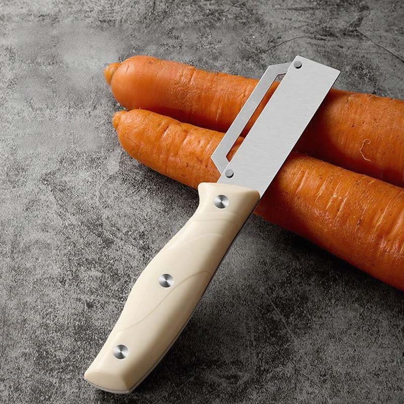 🥳2026 HOT SALE🥳💞50K+ SOLD!🪵🍾 50% OFF! Kitchen Peeler with Wooden Handle – Sharp stainless steel, minimal fruit waste. Doubles as a bottle opener. Easy on hands, great for seniors. 👵🛡️