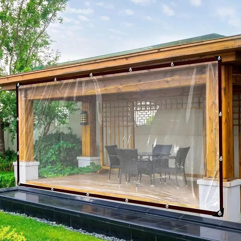🥳2026 HOT SALE🥳💞50K+ SOLD! 🛡️🔩 50% OFF! Reinforced Transparent Tarp – aluminum grommets, 6-thread stitching, 3X longer life. Multi-use for roof, courtyard & carport – one tarp, endless jobs! 🏠💪