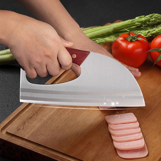 🥳2026 HOT SALE🥳💞50K+ SOLD!✨🥬 50% OFF! Ergonomic Kitchen Knife – Forward grip design, non-slip handle. Perfect for arthritis or weak wrists. Cut veggies, meat with ease. A thoughtful gift for home cooks. 🍅🔪