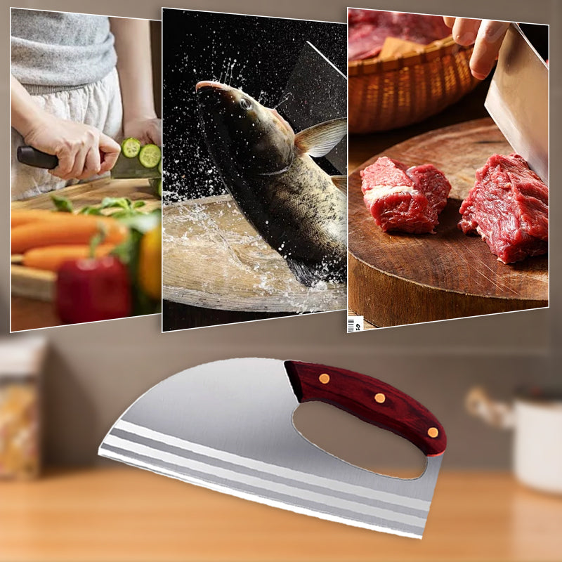 🥳2026 HOT SALE🥳💞50K+ SOLD!✨🥬 50% OFF! Ergonomic Kitchen Knife – Forward grip design, non-slip handle. Perfect for arthritis or weak wrists. Cut veggies, meat with ease. A thoughtful gift for home cooks. 🍅🔪