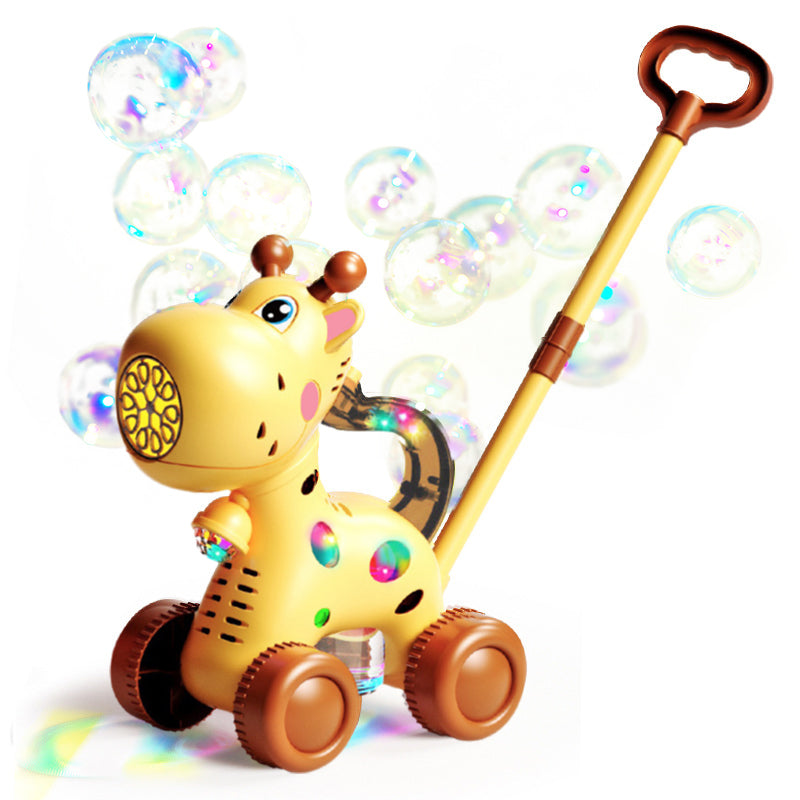 🥳2026 HOT SALE🥳💞50K+ SOLD!🐴✨ 50% OFF! Animal Bubble Lawn Mover – Pink pony / yellow deer. Large stable wheels, 2‑height handle. Comes with bubble liquid. Hours of outdoor play. 🏡🎁