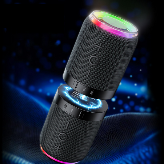 🥳2026 HOT SALE🥳💞50K+ SOLD!🔊💨 50% OFF! Detachable Magnetic Bluetooth Speaker – TWS, 12hr battery & FM radio. Splits into two for immersive audio. A fun gift for music lovers. 🎁🎶