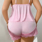 🥳2026 HOT SALE🥳💞50K+ SOLD!👗🌸 50% OFF! Lace Trim Camisole & Shorts Pajama Set – Soft satin-like fabric, adjustable straps & V-neck. Elastic waist shorts for easy on/off. Perfect for a relaxing night. 🛏️✨
