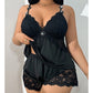 🥳2026 HOT SALE🥳💞50K+ SOLD!👗🌸 50% OFF! Lace Trim Camisole & Shorts Pajama Set – Soft satin-like fabric, adjustable straps & V-neck. Elastic waist shorts for easy on/off. Perfect for a relaxing night. 🛏️✨