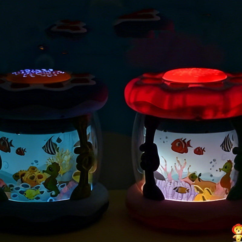 🥳2026 HOT SALE🥳💞50K+ SOLD!🌊🌙 50% OFF! Ocean Projection Rotating Musical Toy – Starry sea lights, calming lullabies & rotating ocean scene. Soothes baby to sleep & sparks wonder! 🎠✨
