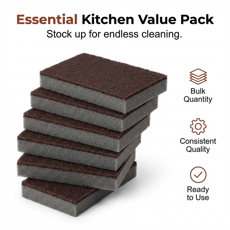 🥳2026 HOT SALE🥳💞50K+ SOLD!🧽🔥 50% OFF! Emery Sponge Scrubber – Removes burnt grease & rust instantly. Flexible & durable, ergonomic handle. A heavy-duty cleaning essential. 🍳✨