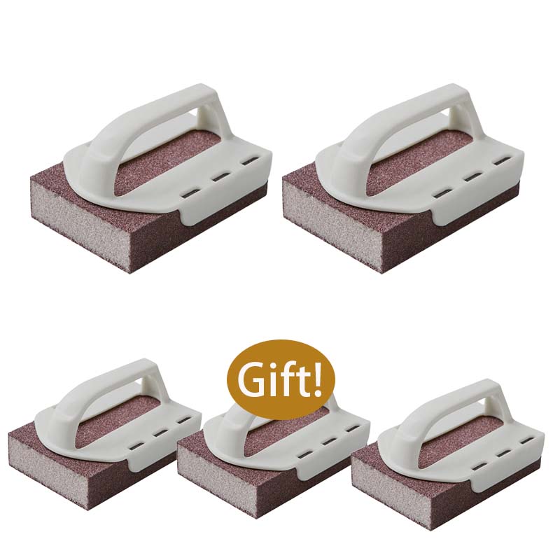 🥳2026 HOT SALE🥳💞50K+ SOLD!🧽🔥 50% OFF! Emery Sponge Scrubber – Removes burnt grease & rust instantly. Flexible & durable, ergonomic handle. A heavy-duty cleaning essential. 🍳✨