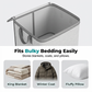 🥳2026 HOT SALE🥳💞50K+ SOLD!🏠🛋️50% OFF! Large Collapsible Storage Bag – Huge capacity, reinforced handles & smooth dual zipper. Folds flat when not in use. Perfect for bedding, coats & loft clutter. A home organizer’s best friend! 🧺💪