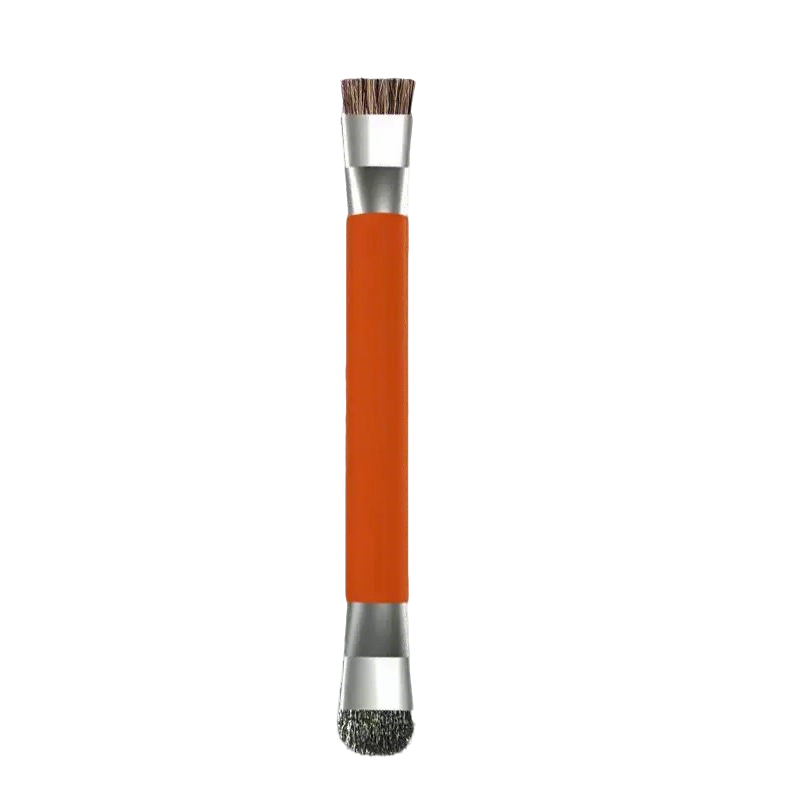 Dual-Head Phone Repair Brush with Wire & Hog Bristle