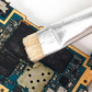 Dual-Head Phone Repair Brush with Wire & Hog Bristle