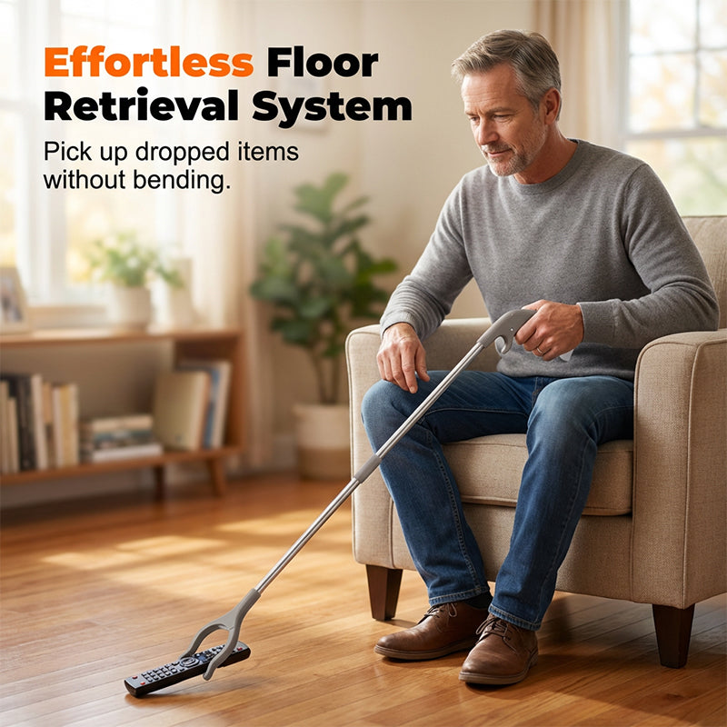 🥳2026 HOT SALE🥳💞50K+ SOLD!🏠🔧 LAST DAY 60% OFF! Foldable Reacher Grabber – Reach, grab, fold. Sturdy stainless steel, ideal for picking up trash, cans or dropped items. A reliable daily helper. 🦾🕊️