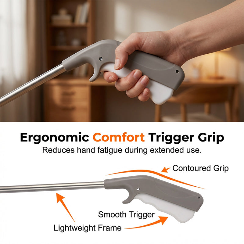 🥳2026 HOT SALE🥳💞50K+ SOLD!🏠🔧 LAST DAY 60% OFF! Foldable Reacher Grabber – Reach, grab, fold. Sturdy stainless steel, ideal for picking up trash, cans or dropped items. A reliable daily helper. 🦾🕊️