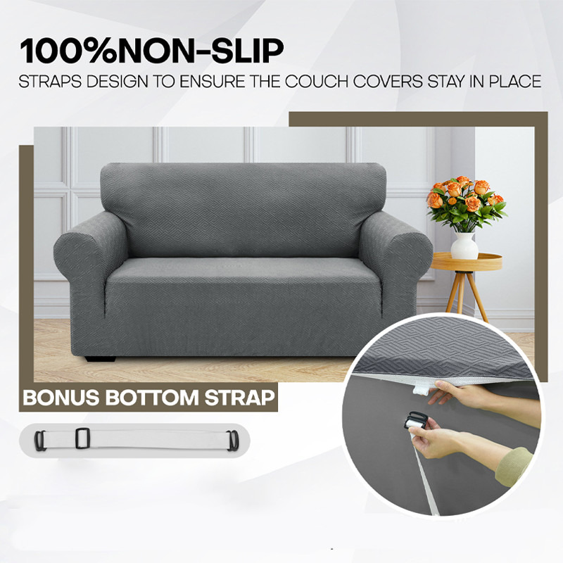 🥳2026 HOT SALE🥳💞50K+ SOLD! 🛋️✨ 50% OFF! Jacquard Sofa Cover – high-stretch fit, anti-slip straps & foam rods. Pet-friendly, breathable & machine washable. Refresh your sofa! 🛡️✅