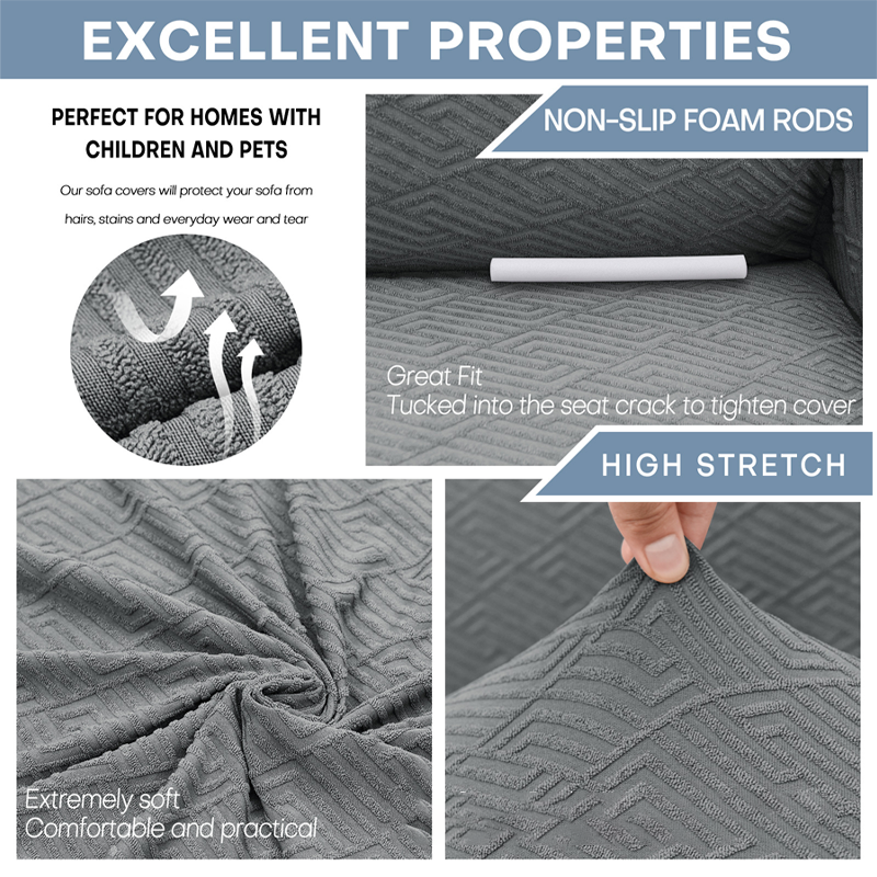 🥳2026 HOT SALE🥳💞50K+ SOLD! 🛋️✨ 50% OFF! Jacquard Sofa Cover – high-stretch fit, anti-slip straps & foam rods. Pet-friendly, breathable & machine washable. Refresh your sofa! 🛡️✅