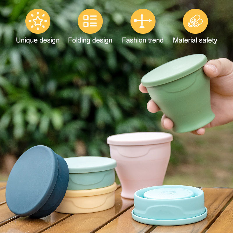 🥳2026 HOT SALE🥳💞50K+ SOLD!🧊🥤 50% OFF! Folding Travel Cup – BPA‑free, withstands -40°C to 230°C. Wide base, no tipping. Collapses to pocket size. A camping essential. 🏕️✅