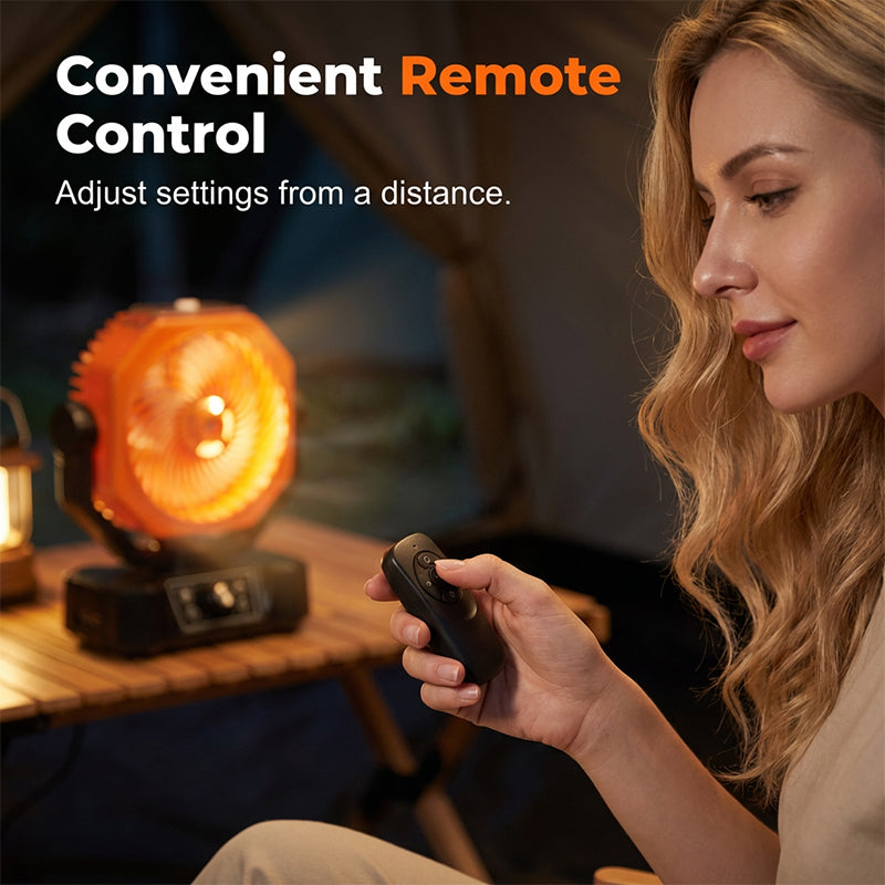 🥳2026 HOT SALE🥳💞50K+ SOLD!🌞⛺ 50% OFF! Solar Portable Misting Fan – Cool mist + wide oscillation + remote control. Solar powered, off‑grid camping comfort. No more sticky summer days! 💨🌀