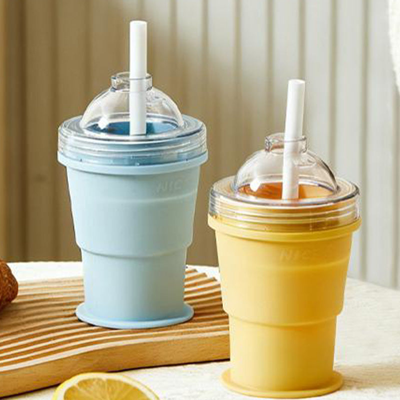 🥳2026 HOT SALE🥳💞50K+ SOLD!🍦❄️ 50% OFF! 2-in-1 Ice Cream Cup with Straw – Double-wall insulation, keeps treats cold. Reusable & collapsible. No mess, just pure enjoyment. A summer essential. 🧊💚