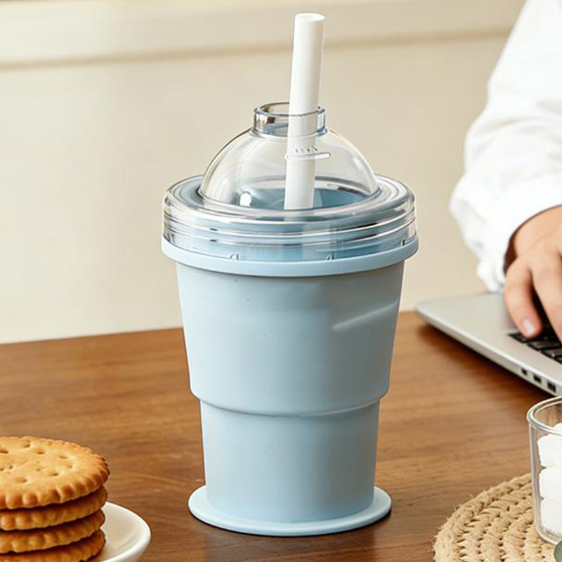 🥳2026 HOT SALE🥳💞50K+ SOLD!🍦❄️ 50% OFF! 2-in-1 Ice Cream Cup with Straw – Double-wall insulation, keeps treats cold. Reusable & collapsible. No mess, just pure enjoyment. A summer essential. 🧊💚