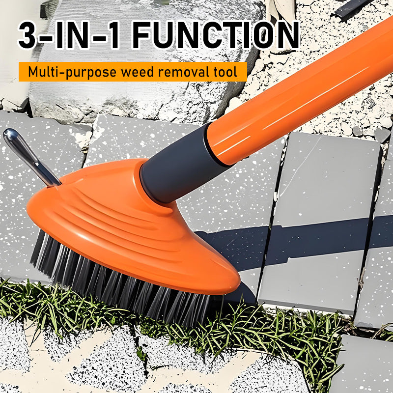 🥳2026 HOT SALE🥳💞50K+ SOLD!🔧💨 50% OFF! 3‑in‑1 Weed & Moss Removal Kit – Durable steel brushes, ergonomic non‑slip grip. Adjustable length for standing work. Ideal for patios, driveways & stone paths. 🇬🇧✨🧤