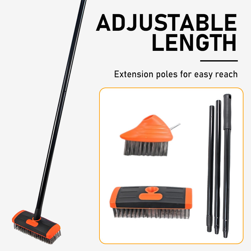 🥳2026 HOT SALE🥳💞50K+ SOLD!🔧💨 50% OFF! 3‑in‑1 Weed & Moss Removal Kit – Durable steel brushes, ergonomic non‑slip grip. Adjustable length for standing work. Ideal for patios, driveways & stone paths. 🇬🇧✨🧤