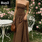 🥳2026 HOT SALE🥳💞50K+ SOLD!👗🌹 50% OFF! Polka Dot Strapless Dress – Secure fit, breathable fabric. Timeless vacation elegance. ✨🌸