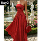 🥳2026 HOT SALE🥳💞50K+ SOLD!👗🌹 50% OFF! Polka Dot Strapless Dress – Secure fit, breathable fabric. Timeless vacation elegance. ✨🌸