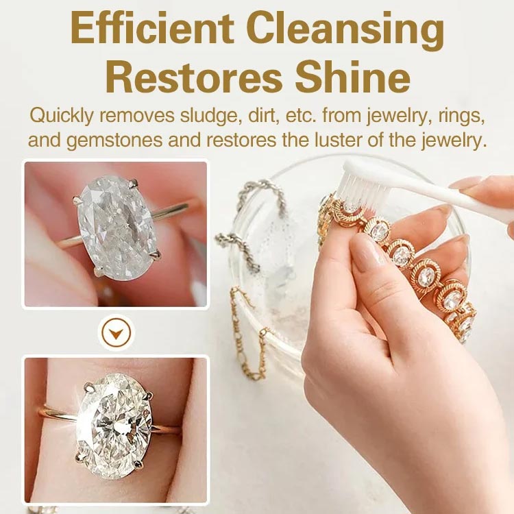 🥳2026 HOT SALE🥳💞50K+ SOLD!💎✨ 50% OFF! Jewelry Cleaner Liquid – Gently removes dullness & grime, restores diamond & gold brilliance. Hypoallergenic, safe for skin & stones. Just dip & shine. Your jewels’ best friend. 🛡️💍