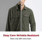 🥳2026 HOT SALE🥳💞50K+ SOLD!👕🔥 50% OFF! Men’s Long Sleeve Cotton Workwear Shirt – Breathable, reinforced seams & dual chest pockets. Tailored fit moves with you. A durable everyday essential. 🛡️✨