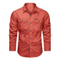 🥳2026 HOT SALE🥳💞50K+ SOLD!👕🔥 50% OFF! Men’s Long Sleeve Cotton Workwear Shirt – Breathable, reinforced seams & dual chest pockets. Tailored fit moves with you. A durable everyday essential. 🛡️✨